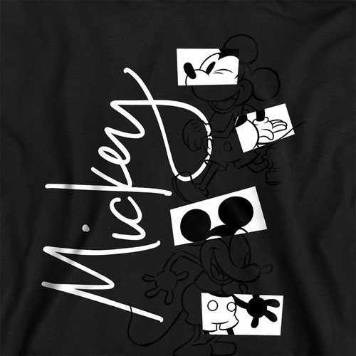 Mickey Mouse Geometric Shapes Kids Hoodie, Athletic Heather, 5-13 Years - Picture 2 of 4