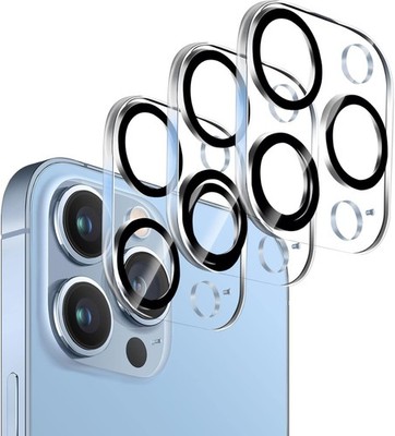 6.1'' & 6.7'' Tempered Glass Camera Lens Protector 3 Pack for iPhone 13 Pro/Max
