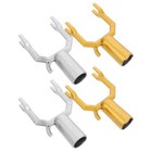  4pcs Clothes Stick Replacement Forks Clothing Rod Head Connectors Pole