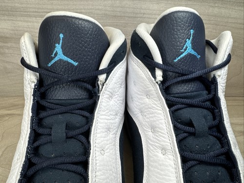 Air Jordan 13 Retro Blanco Obsidiana Polvo Oscuro Azul Marino 414571-14 Para hombres Talla 12 - Imagen 15 de 20