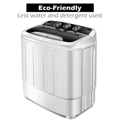 Compact Mini Twin Tub 8lbs Washing Machine Washer Spinner - Picture 8 of 10