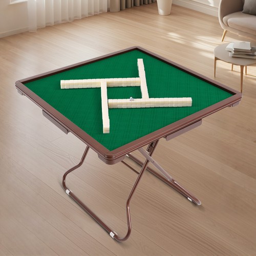 Tavolo Mahjong con 4 Porta Tazze e 4 Cassetti per 4 Persone,Tavolo Mahjong Pieghevole - Foto 1 di 20