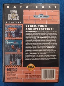 Two Crude Dudes (Sega Genesis, 1991) CIB w/Manual Data East