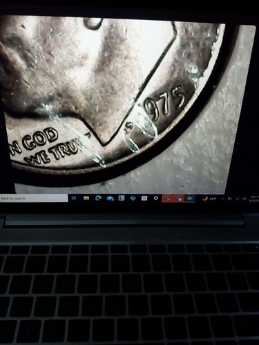 1975 Roosevelt Dime No Mint Mark - Picture 4 of 5
