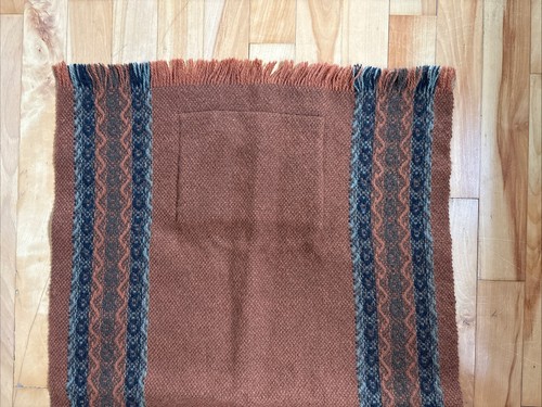 Vintage MCM L. Anton Maix Inc. Wool Scarf Abstract Geo Upholstery Fabric 63"x20" - Picture 17 of 21