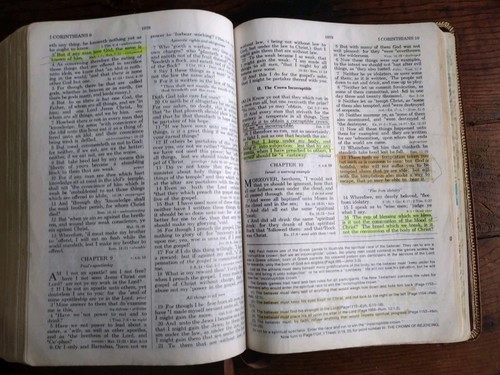 Die offene Bibel KJV 1975 Sonderbrief Glasausgabe umfangreiche Notizen Hervorhebung - Bild 19 von 24