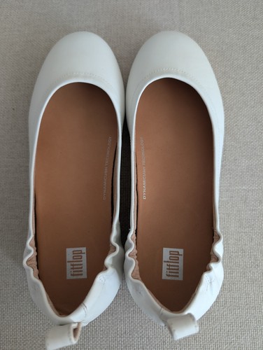 Bailarina Fitflop Allegro Cuero Punta Cerrada Ballet Planos Piedra Reino Unido 5 Nueva Otra  - Imagen 12 de 13