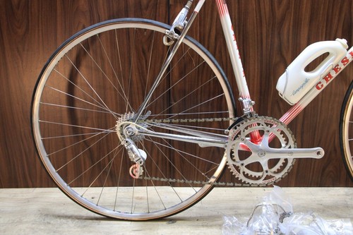 Chesini Vintage Chromoly Road Bike Campagnolo Record 2x7 Speed Size 530 Unused - Picture 5 of 24