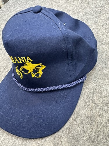 Vtg Germania Since 1896 Navy Blue Adjustable Snapback Hat YUPOONG - Picture 2 of 6