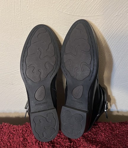 BORN EASTON BLACK LEATHER ANKLE BOOTIES DRESS BOOTS LINED SHOES WOMEN SZ 10 - Picture 12 of 15
