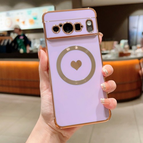 MagSafe Funda para Google Pixel 10 9 Pro XL 8 Pro 8A 9A Lindo Corazón TPU Funda - Imagen 17 de 18