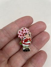 VTG Strawberry Shortcake Enamel Pendant From The 1980s. 1.5  