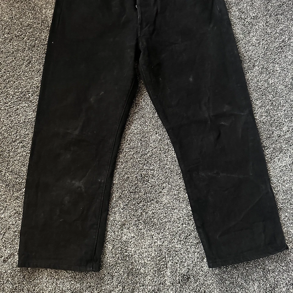 Buck Mason Jeans Mens 33x26 Black Full Saddle Japanese Selvedge Denim USA made - Image 3 of 4
