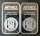 Two Apmex 1oz Silver Bars