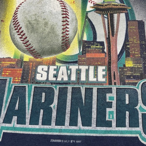 Vintage Seattle Mariners 1997 Champions MLB Starter MLB Tshirt USA men’s Large - Picture 3 of 6