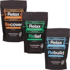 Relax Spa  Bath, Epsom  Dead Sea Salts, Aromatherapy Bath Salts for Hot...