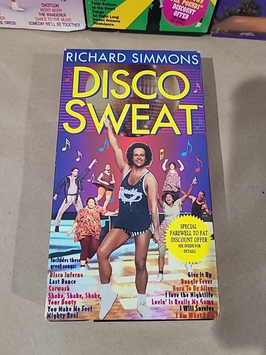 Vintage VHS TAPE Lot 6 "Richard Simmons" - Top Zustand, Sammler Set, selten - Bild 3 von 9