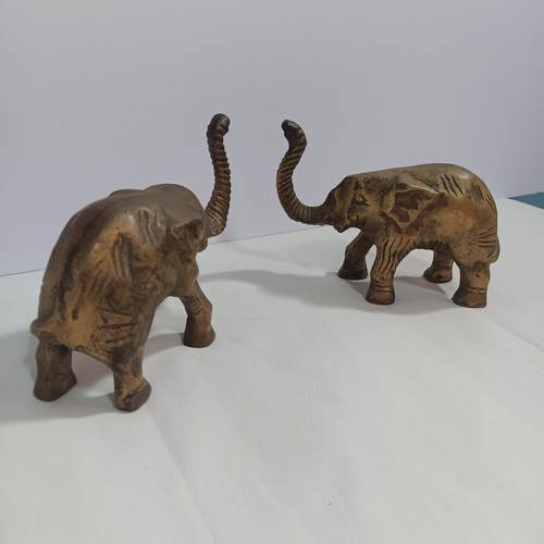 Juego de 2 baúles vintage de latón macizo decoración buena suerte 4" original #2 - Imagen 9 de 9