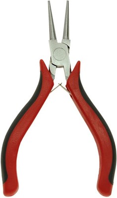 Corvus A600193 - Kids at Work, Rundzange, mini schwarz-rot, 12,5 cm, Werkzeug