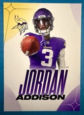 Jordan Addison Minnesota Vikings 2025 Training Camp Exclusive Card Limited NFL
