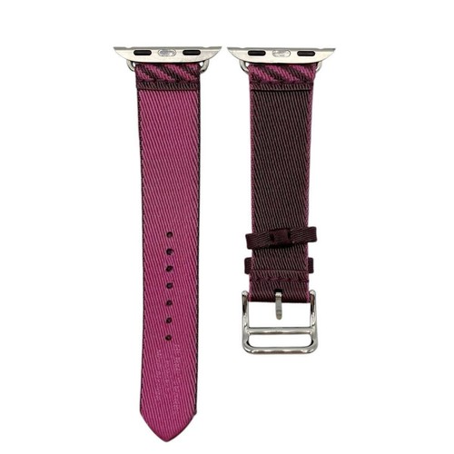 Apple Watch Hermès Jumping Simple Tour Bracelet Nylon 40mm Cassis - Photo 4 sur 9