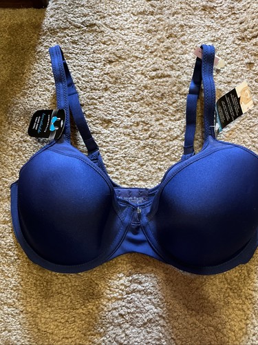 Neu mit Etikett Bali Comfortlite glättender Bügel-BH Größe 36D dunkelblau atmungsaktiv - Bild 17 von 17