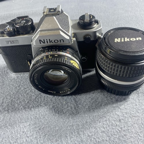 Nikon FM2 Silver 35mm SLR Film Camera With Lens Nikkor From JAPAN - Picture 18 of 18