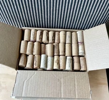 Natural Used Assorted Wine Corks Lot of 45 - Variety of Wineries