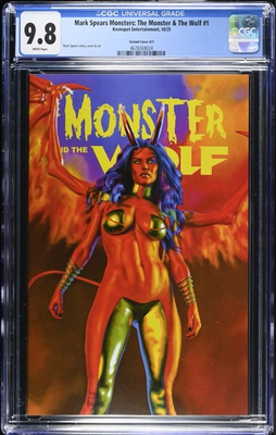 #ad #ad Mark Spears#x27; Monster amp; the Wolf #1 Succubus A17 Blindbag Variant CGC 9.8 $60.00