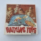 VTG 1968 BATTLING TOPS IDEAL FAMILY BOARD GAME 6 TOPS 4 PULLERS CIB