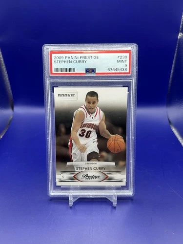 Panini 2009-10 Prestige Stephen Curry #230 Rookie Base Set PSA 9 Davidson