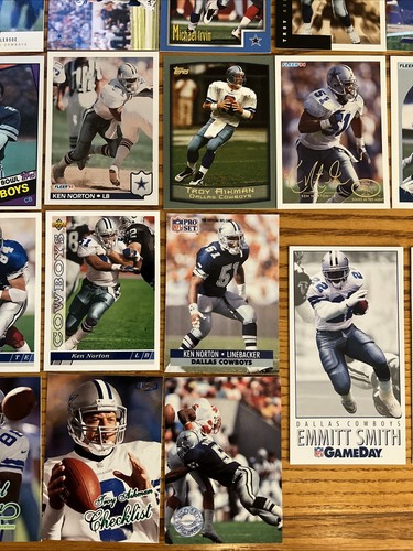 HUGE lot (200+) Different Dallas Cowboys FB Card 1976-2022 Aikman Emmitt Smith - Picture 8 of 17