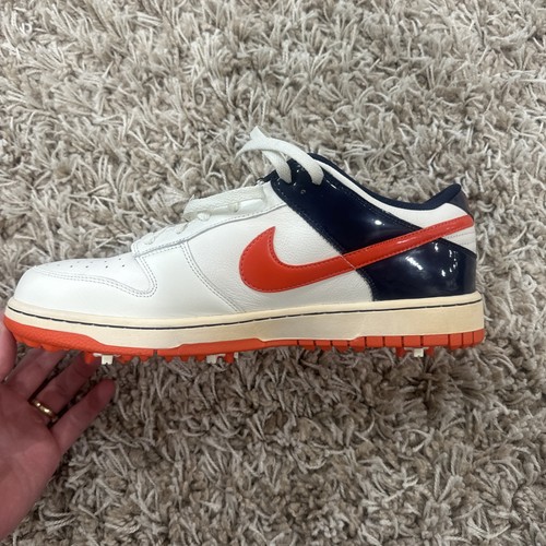 Nike Dunk NG Golf Shoes 484294-108 Sail/Orange/Blue Size 13 - Picture 2 of 12