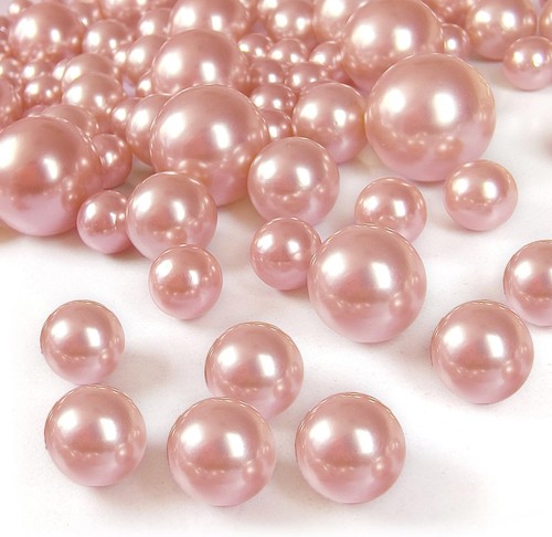 Perlenperlen für Vasenfüller 160 Stück ohne Loch Schminkperlen klein, rosegold - Bild 1 von 7