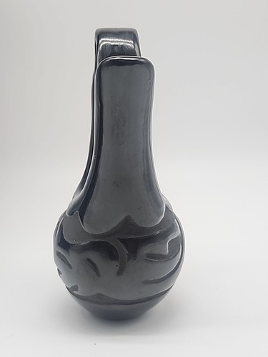 Jarrón de boda de cerámica de Santa Clara nativa americana Jane And Starr - Imagen 6 de 7