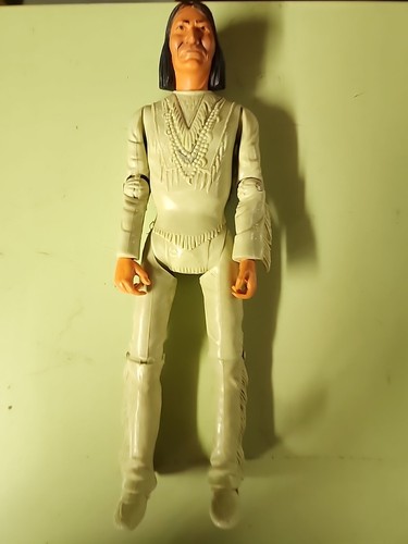 1967 Vintage Marx Geronimo Johnny West Lone Ranger Toy Figurine  11 3/4" Chief
