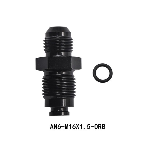 Aluminum Survival AN6-M16X1.5-ORB AN6-M18X1.5-ORB Male Flare Straight Adapter - Picture 10 of 17