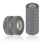 10 x Grey Premium Electrical Insulation Tape PVC Flame Retardant 19mm x 33m