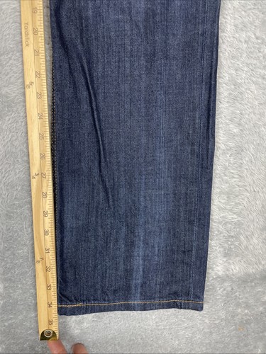 Levis 514 Jeans Mens 34x34 Blue Straight Fit 100% Cotton Denim Casual Pants - Imagen 7 de 11