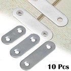 Long lasting and Sturdy Stainless Steel Fixing Flat Brackets Set of 10