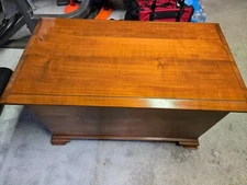 Antique Hand Made Custom Design Storage Blanket Chest w/ Dovetailed Sides