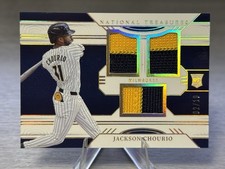 🍺⚾️JACKSON CHOURIO National Treasures Triple Patch RC /10 #BREWERS MEGASTAR⚾️🍺