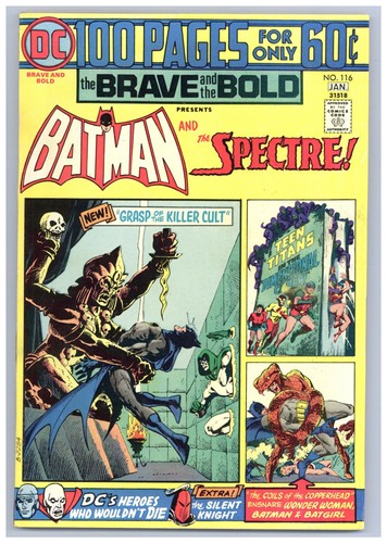 BRAVE AND THE BOLD 116 (VFNM) Batman untersucht seltsame Morde Spectre g332