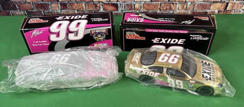Juego de 2 coches NASCAR Jeff Burton #99 1998 Taurus Exide 1:24 1/5000 Racing Champions - Imagen 4 de 4