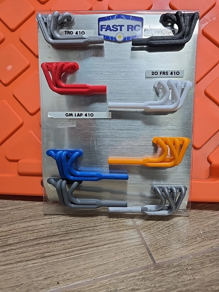 8 Fast RC Sprint Car Headers 1/10th Scale Custom Works Enforcer Gfrp Dirt Oval - Image 3 of 4