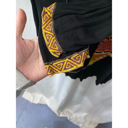 Túnica grande Fresh Groove con piezas negra arte para usar artística Lagenlook - Imagen 3 de 8