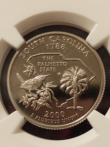 2000 S Clad 25C So Carolina State Quarter NGC PF69 Patriotic USA Flag - Picture 3 of 4