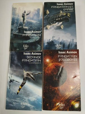 Isaac Asimov Foundation 1 bis 4 Folio SF Der Gründungszyklus Set 4 Bände