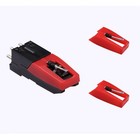 Turntable Record Player Cartridge Replacement, with 3pcs Ceramic Needle Stylu.