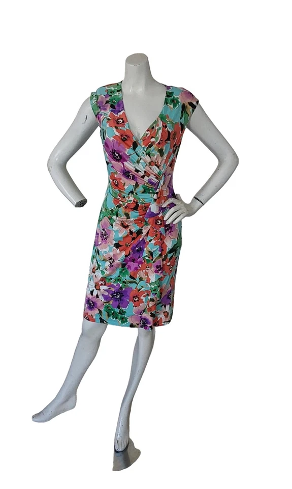 VESTIDO FEMININO AMERICAN LIVING ENVOLTÓRIO FLORAL TAMANHO 4 - Imagem 3 de 4